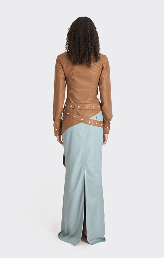 Spiral Low Waist Maxi Skirt - Image 6