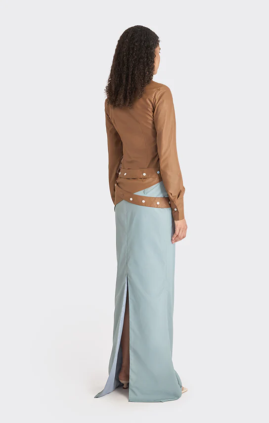 Spiral Low Waist Maxi Skirt - Image 7
