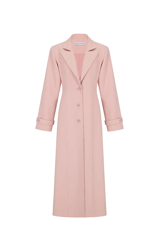 Stolen Single-Breasted Long Coat - Image 2