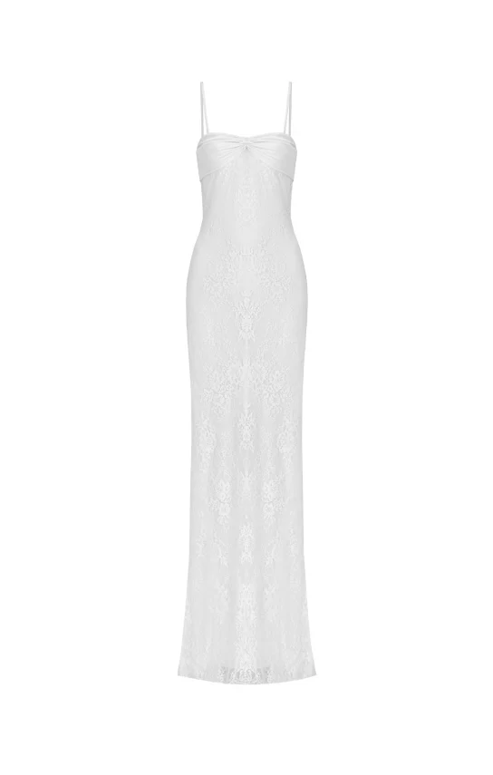 Swan Slip Maxi Dress (Lace) - Image 10