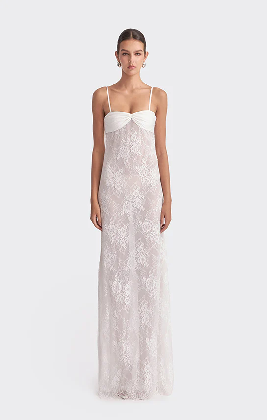 Swan Slip Maxi Dress (Lace) - Image 11