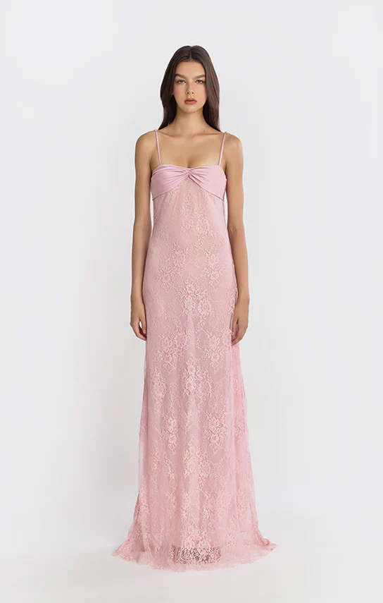 Swan Slip Maxi Dress (Lace) - Image 2