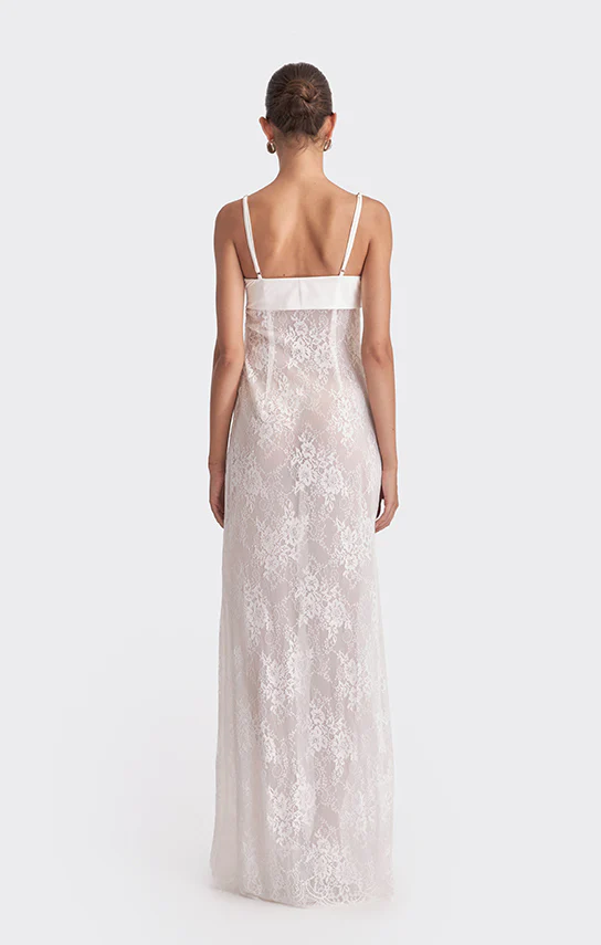 Swan Slip Maxi Dress (Lace) - Image 20