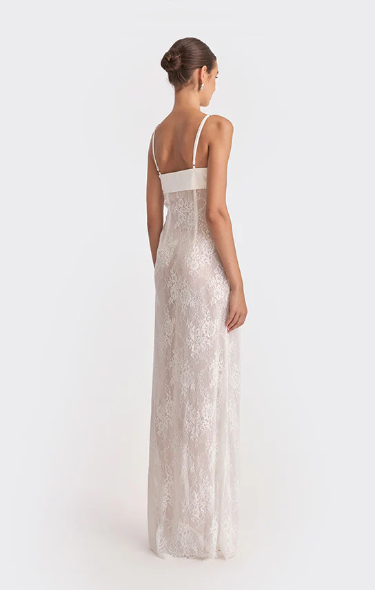 Swan Slip Maxi Dress (Lace) - Image 21
