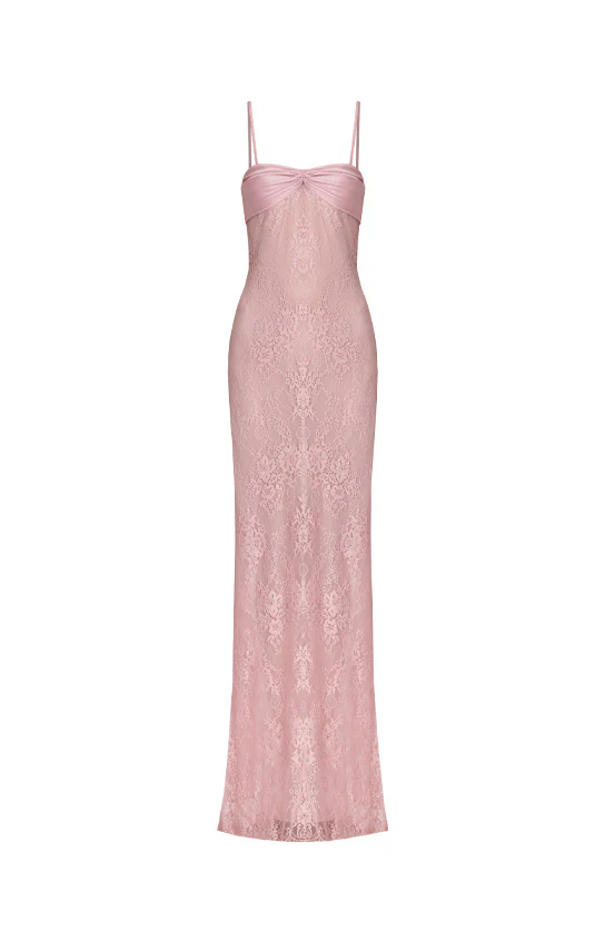 Swan Slip Maxi Dress (Lace) - Image 9