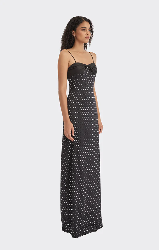 Swan Slip Maxi Dress (Polka Dots) - Image 10