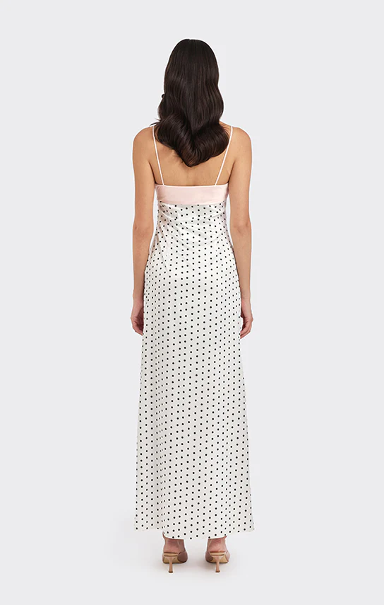 Swan Slip Maxi Dress (Polka Dots) - Image 2