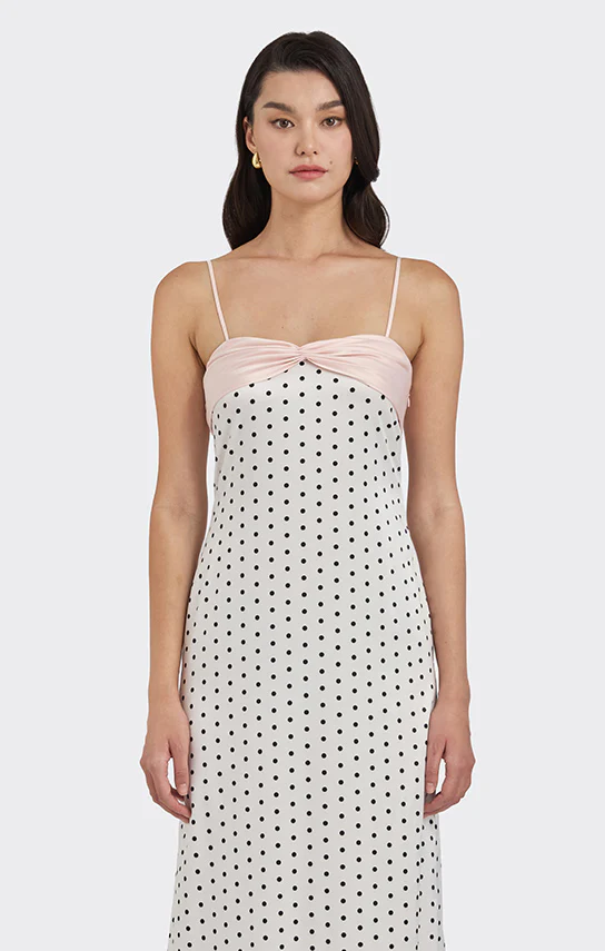 Swan Slip Maxi Dress (Polka Dots) - Image 3