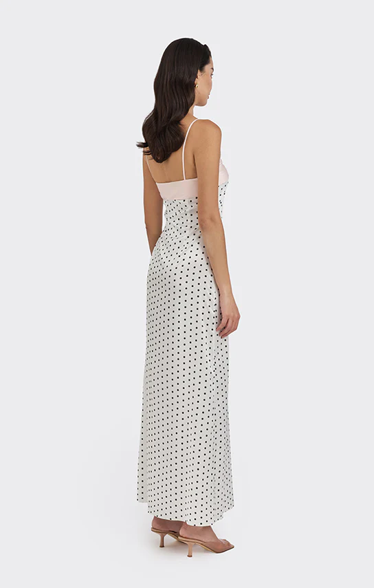 Swan Slip Maxi Dress (Polka Dots) - Image 4