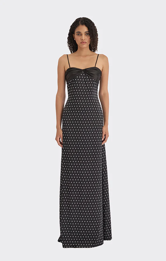 Swan Slip Maxi Dress (Polka Dots) - Image 8