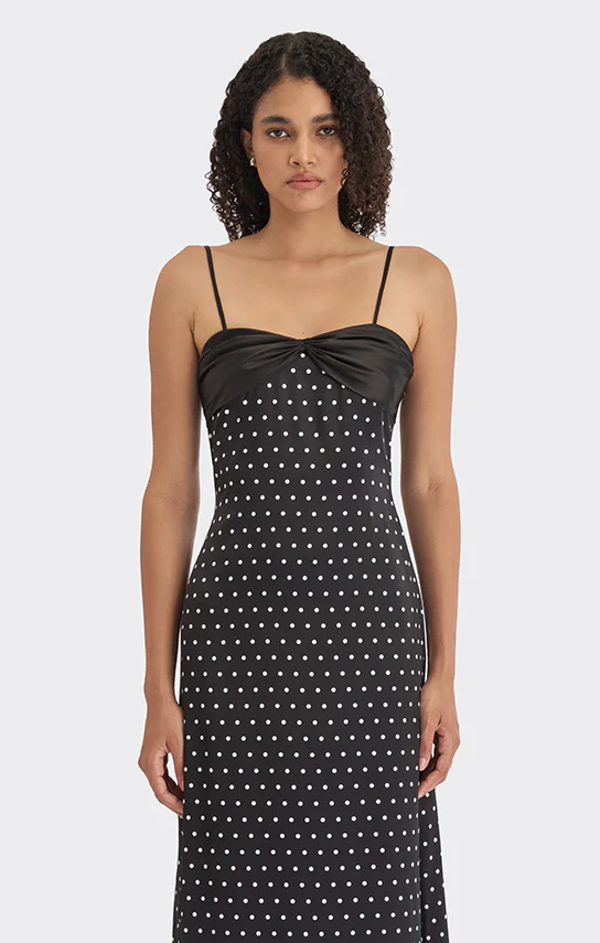 Swan Slip Maxi Dress (Polka Dots) - Image 9