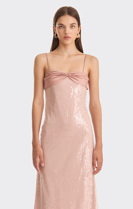 Swan Slip Maxi Dress (Sequin) - Image 3