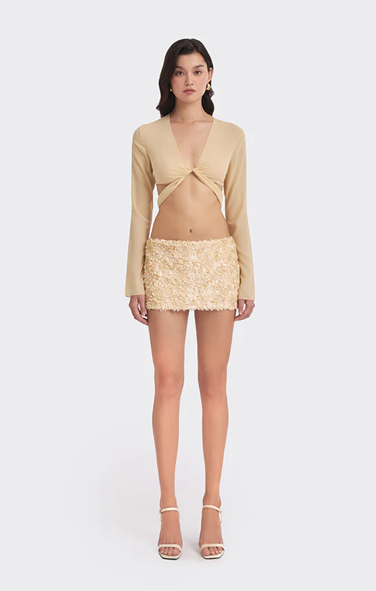 Twisted Chiffon Top