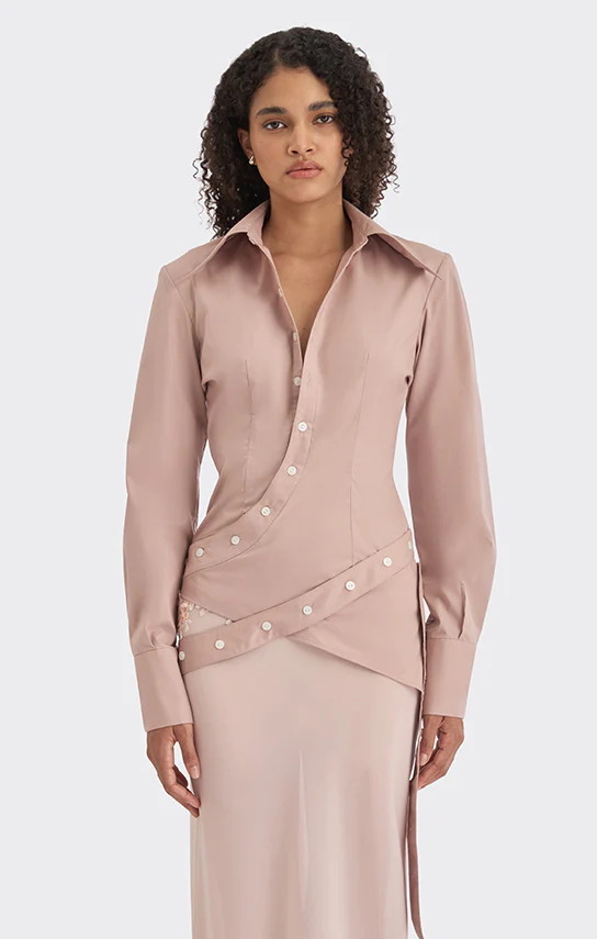 Wrap Button Shirt - Image 2