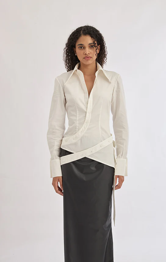 Wrap Button Shirt - Image 3