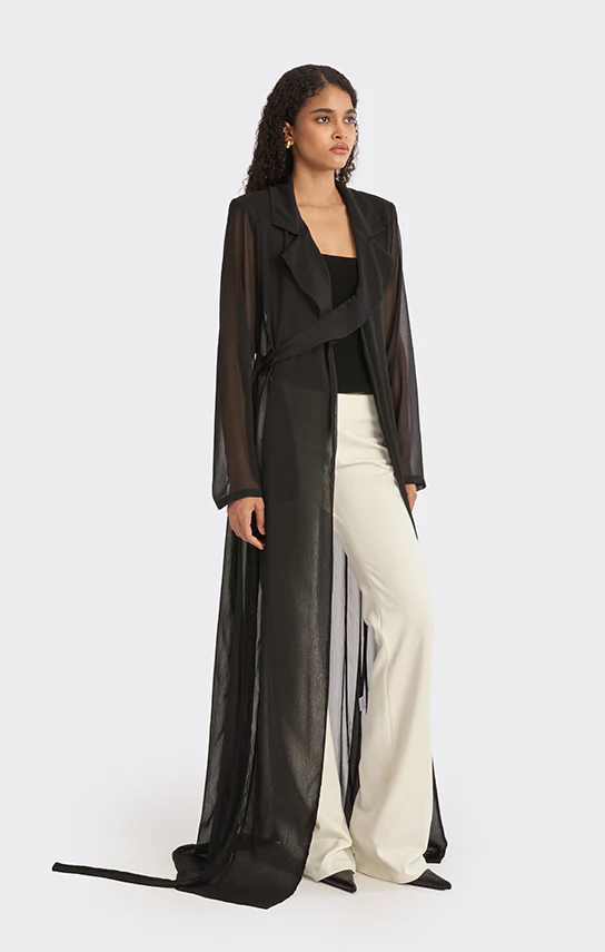 Wrap Sheer Outwear - Image 2